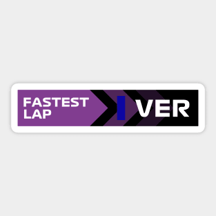 Max Fastest Lap F1 Sticker